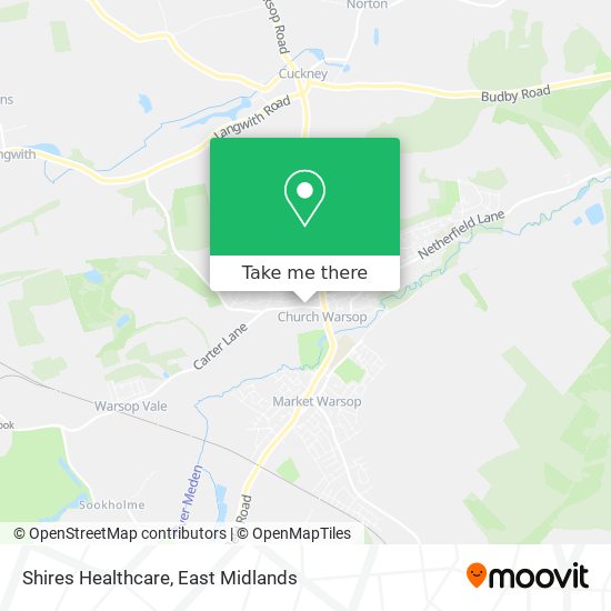 Shires Healthcare map