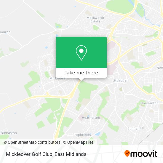 Mickleover Golf Club map