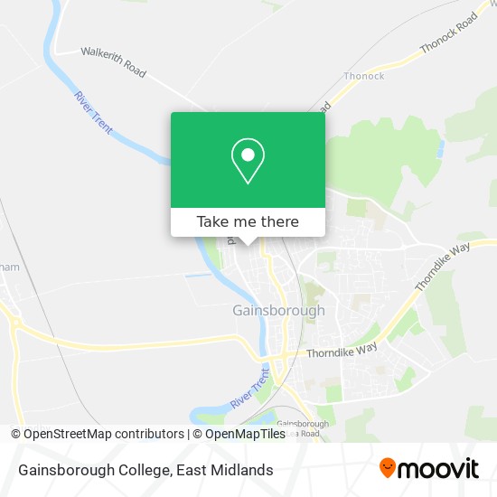 Gainsborough College map