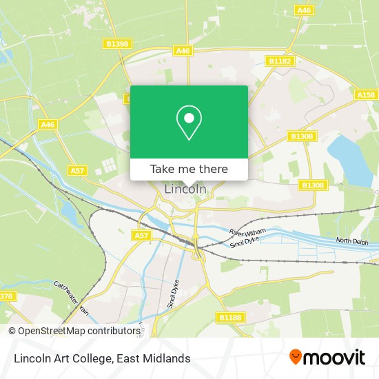 Lincoln Art College map
