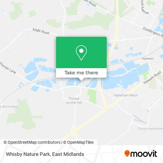 Whisby Nature Park map