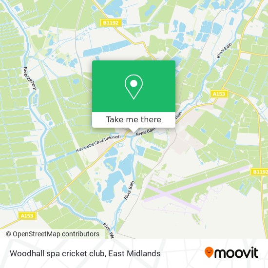 Woodhall spa cricket club map