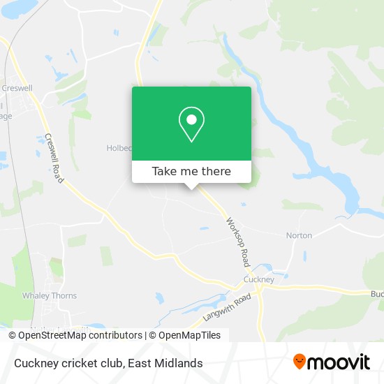 Cuckney cricket club map