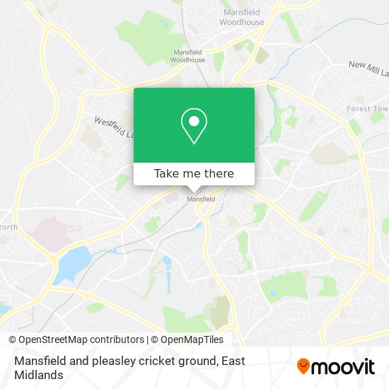 Mansfield and pleasley cricket ground map