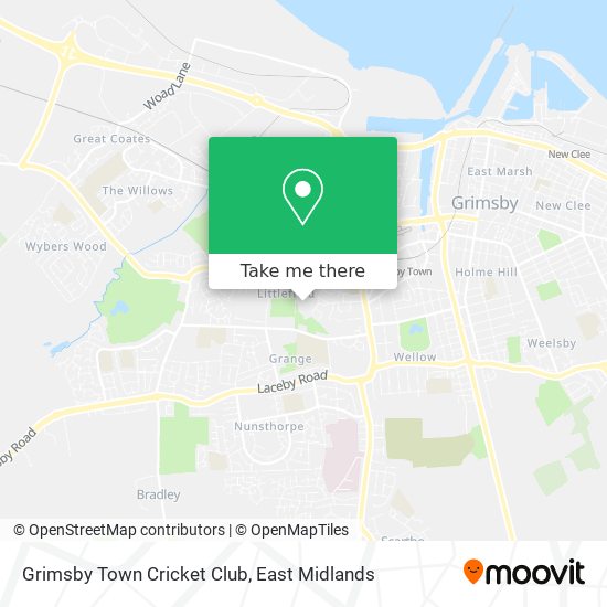 Grimsby Town Cricket Club map
