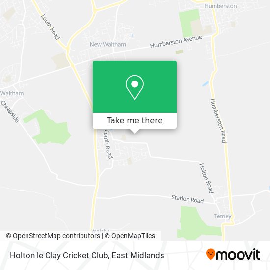 Holton le Clay Cricket Club map