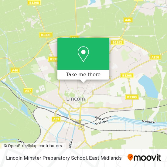 Lincoln Minster Preparatory School map
