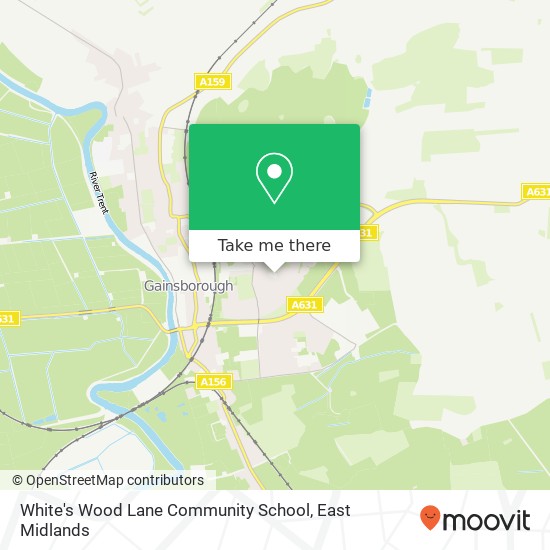 White's Wood Lane Community School map