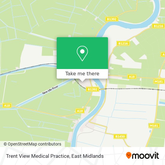 Trent View Medical Practice map