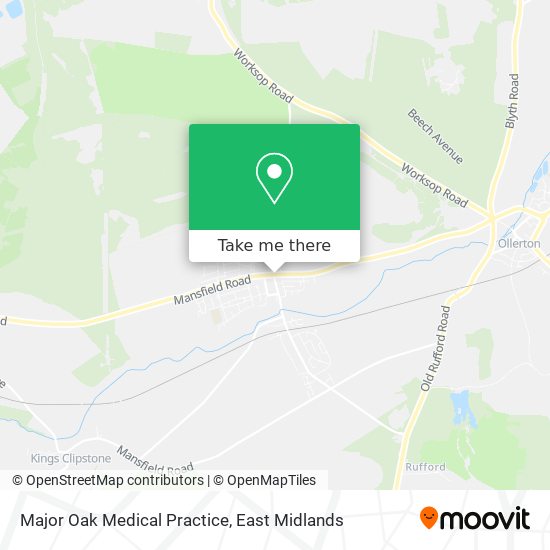 Major Oak Medical Practice map