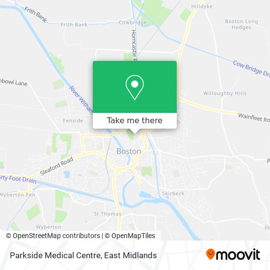 Parkside Medical Centre map