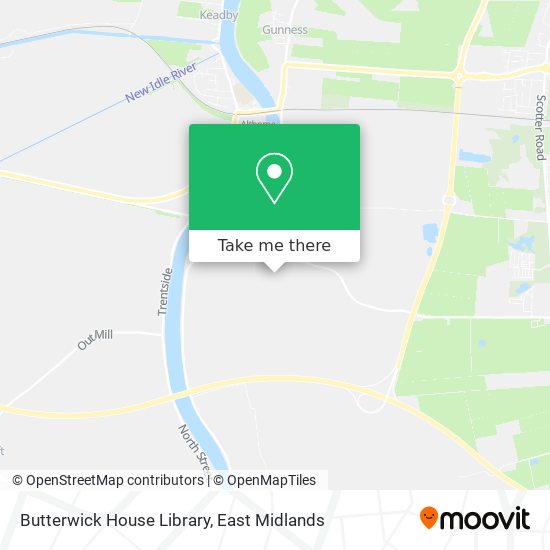 Butterwick House Library map
