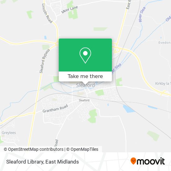 Sleaford Library map