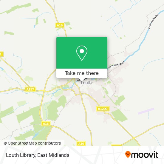 Louth Library map