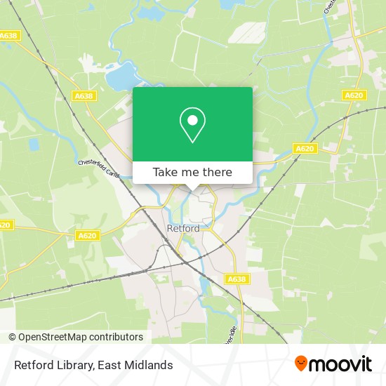 Retford Library map