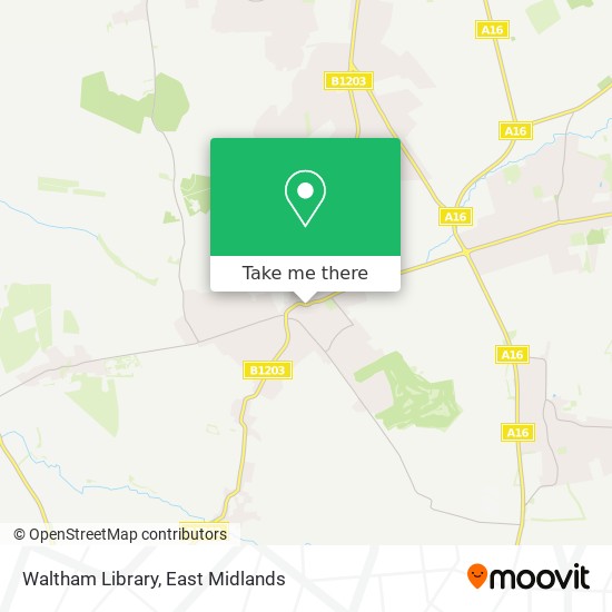 Waltham Library map
