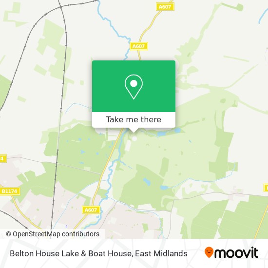 Belton House Lake & Boat House map