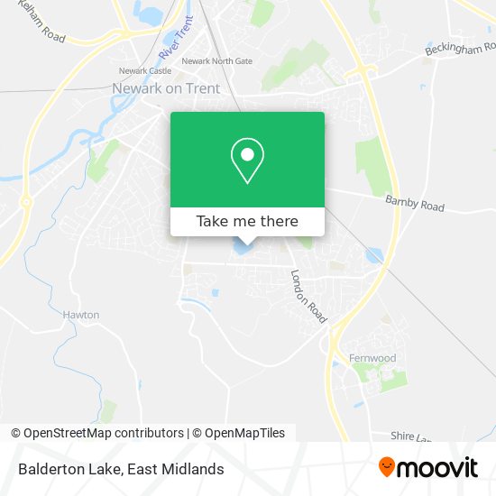 Balderton Lake map