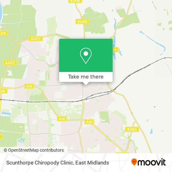 Scunthorpe Chiropody Clinic map