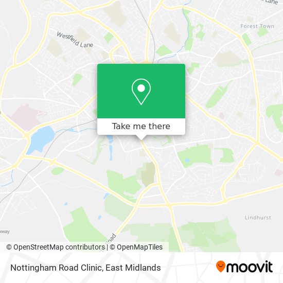 Nottingham Road Clinic map