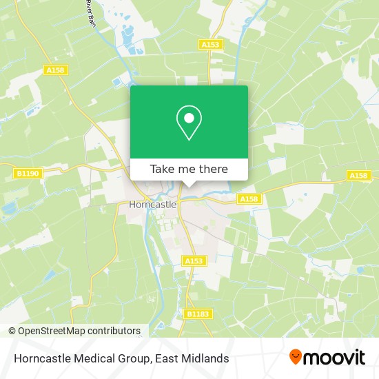 Horncastle Medical Group map