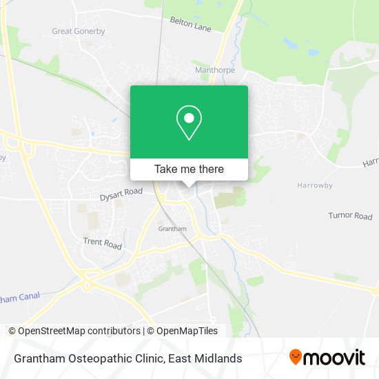 Grantham Osteopathic Clinic map