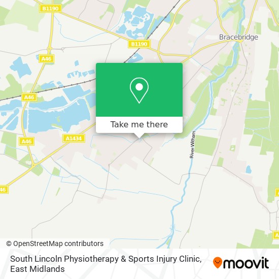 South Lincoln Physiotherapy & Sports Injury Clinic map