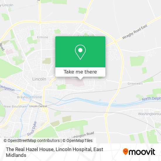 The Real Hazel House, Lincoln Hospital map