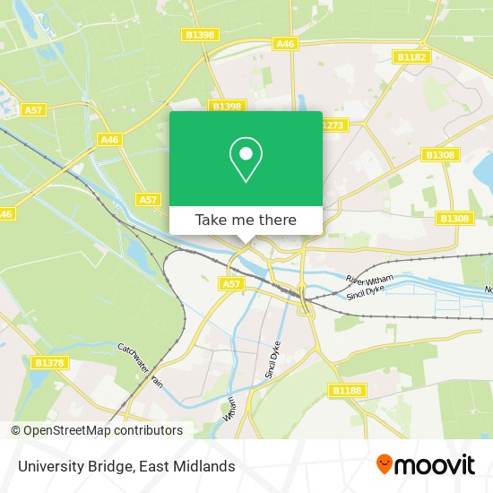 University Bridge map
