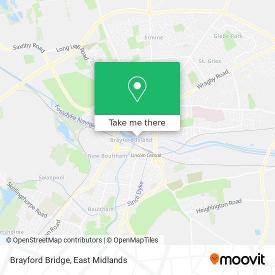 Brayford Bridge map