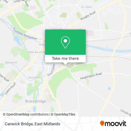 Canwick Bridge map