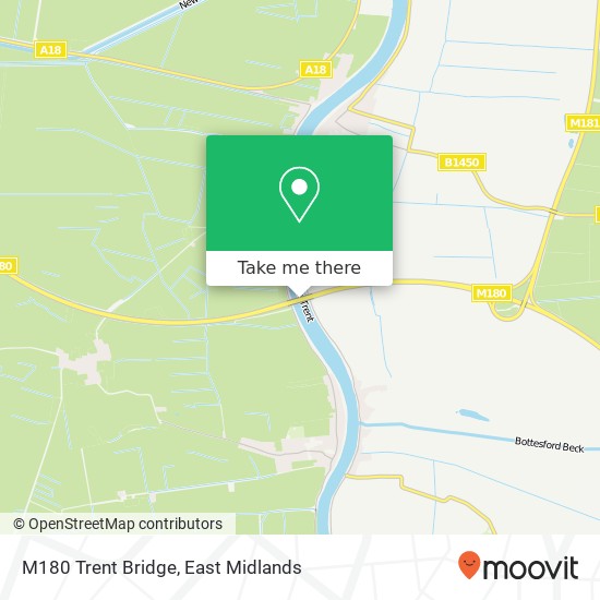 M180 Trent Bridge map
