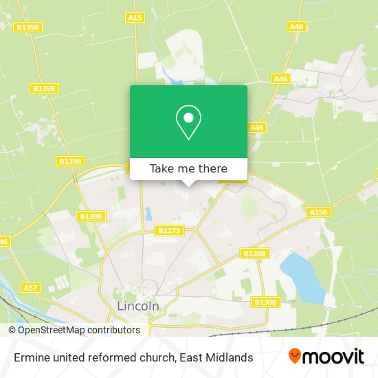 Ermine united reformed church map