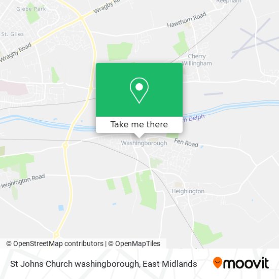 St Johns Church washingborough map
