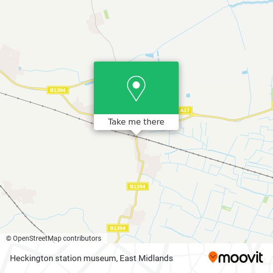 Heckington station museum map