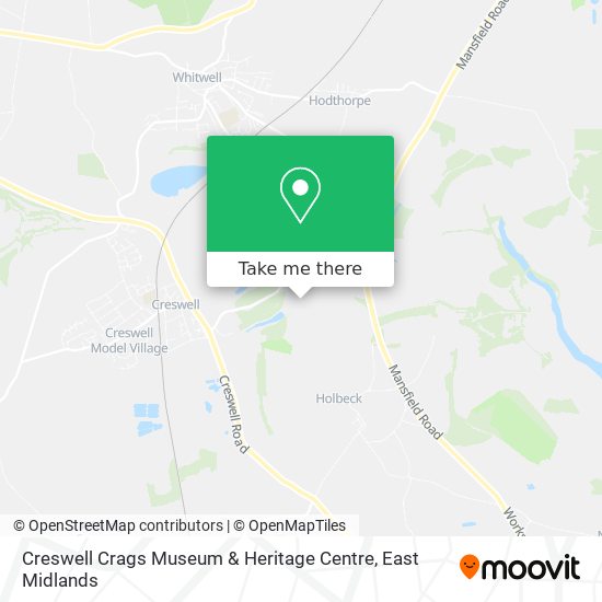 Creswell Crags Museum & Heritage Centre map