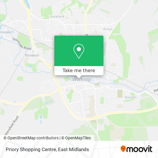 Priory Shopping Centre map