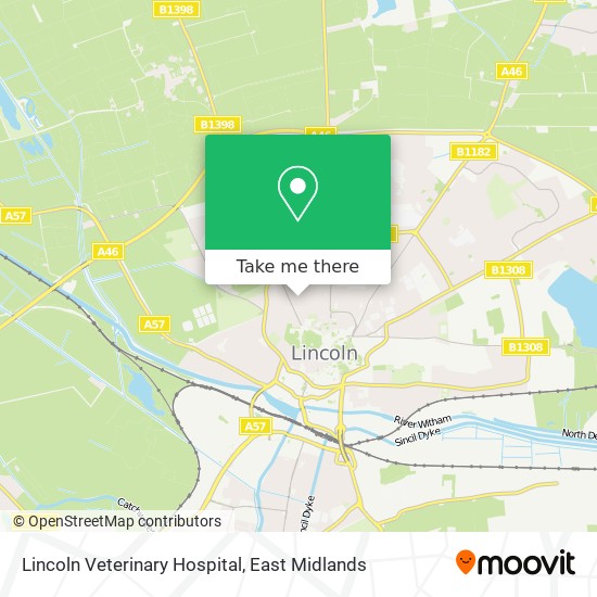 Lincoln Veterinary Hospital map