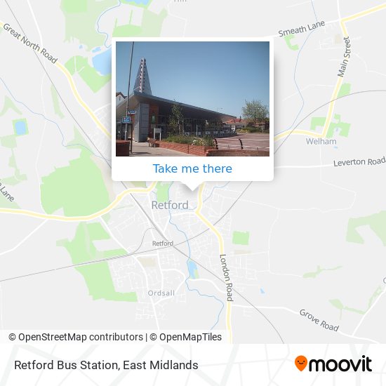 Retford Bus Station map