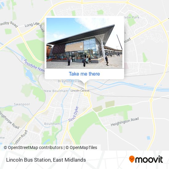 Lincoln Bus Station map