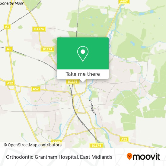 Orthodontic Grantham Hospital map