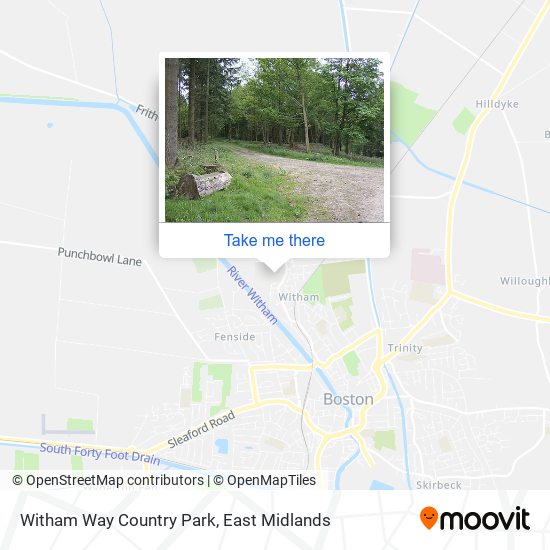 Witham Way Country Park map