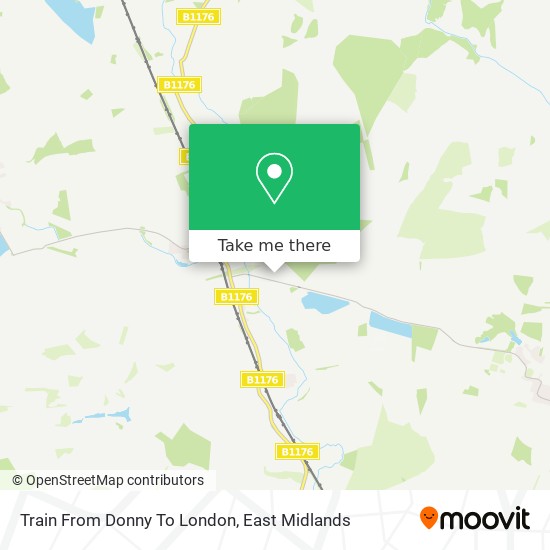 Train From Donny To London map