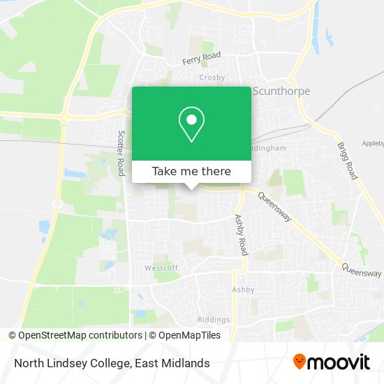 North Lindsey College map