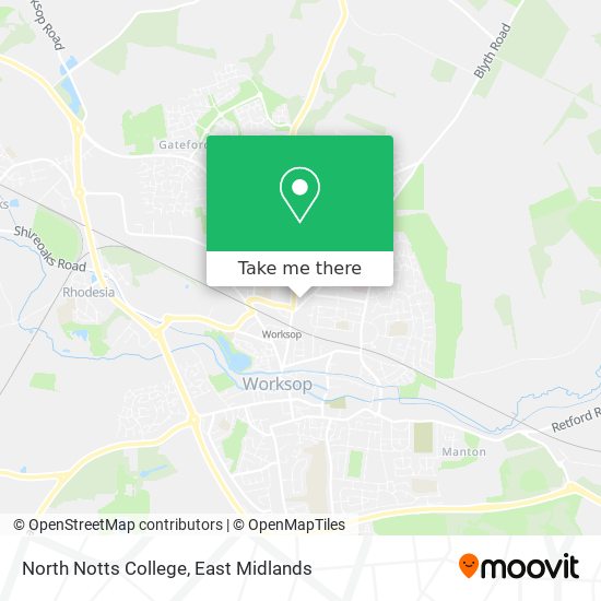 North Notts College map