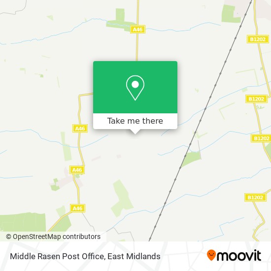 Middle Rasen Post Office map