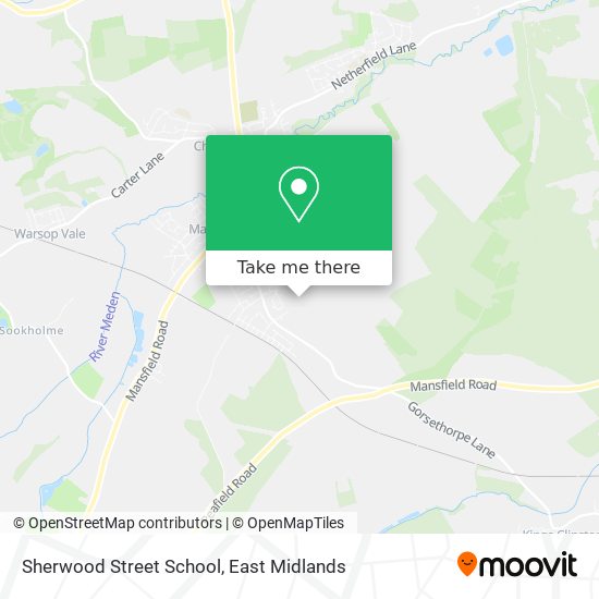 Sherwood Street School map