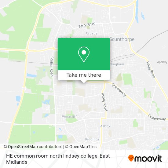 HE common room north lindsey college map