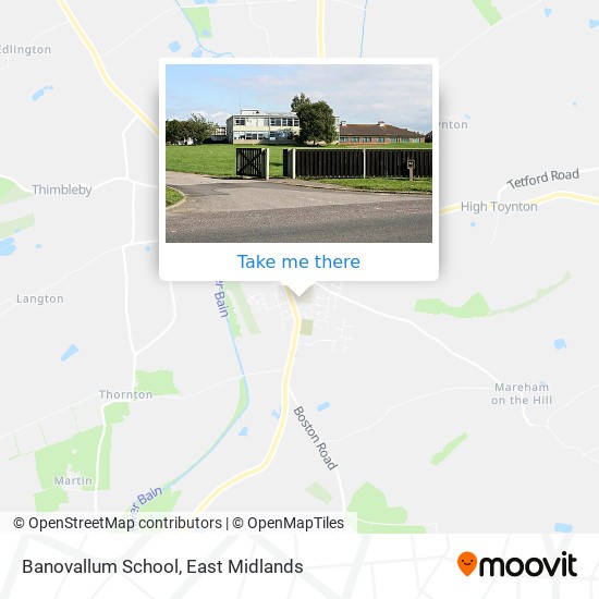 Banovallum School map