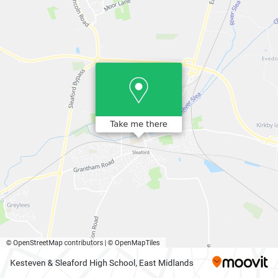 Kesteven & Sleaford High School map